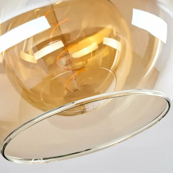 hofstein Plafonnier Verre 25 cm Koyoto Ambre, 1 lumière* Lampes En Verre