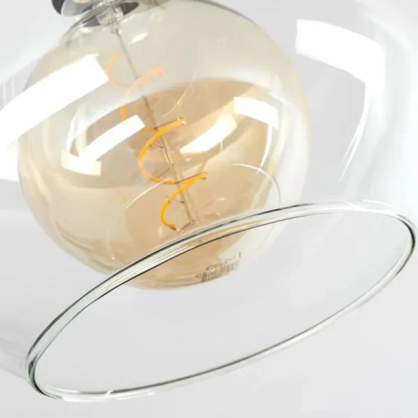 hofstein Plafonnier Verre 25 cm Koyoto Clair, 1 lumière* Lampes En Verre