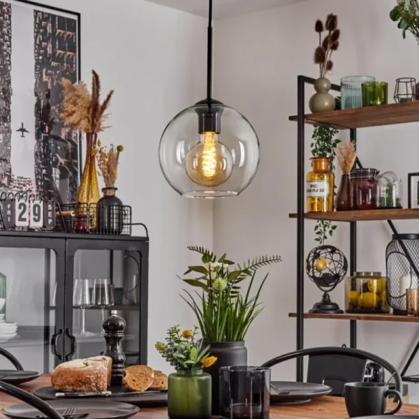 hofstein Plafonnier Verre 20 cm Koyoto Clair, 1 lumière* Lampes En Verre