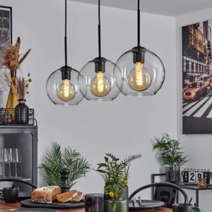 hofstein Plafonnier Verre 20 cm Koyoto Clair, 3 lumières* Lampes En Verre