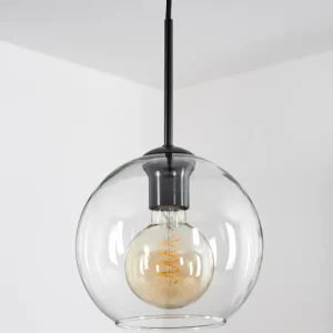 hofstein Plafonnier Verre 20 cm Koyoto Clair, 1 lumière* Lampes En Verre