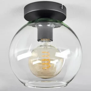 hofstein Plafonnier Verre 20 cm Koyoto Clair, 1 lumière* Lampes En Verre