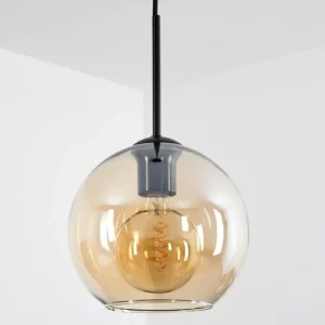hofstein Plafonnier Verre 20 cm Koyoto Ambre, 1 lumière* Lampes En Verre