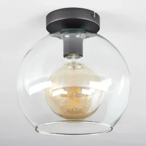 hofstein Plafonnier Verre 25 cm Koyoto Clair, 1 lumière* Lampes En Verre