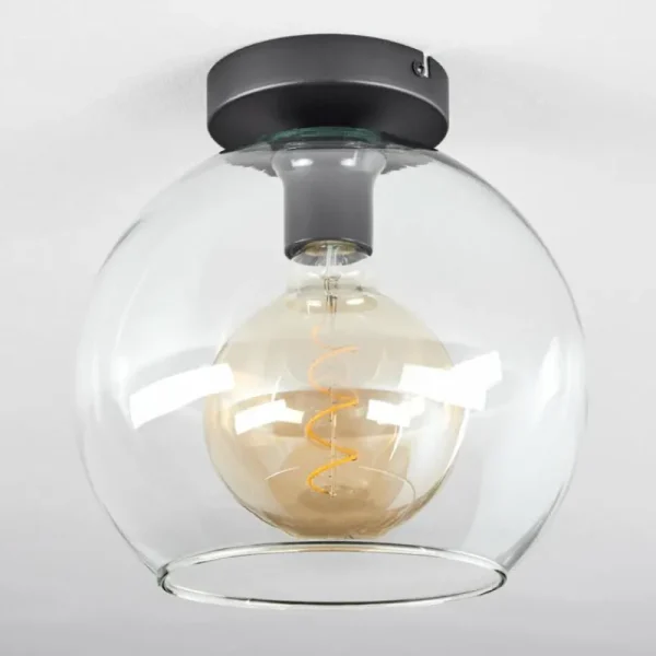 hofstein Plafonnier Verre 25 cm Koyoto Clair, 1 lumière* Lampes En Verre