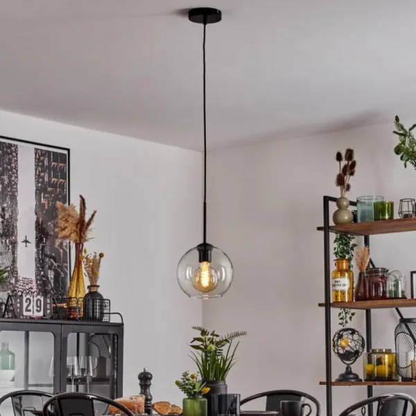 hofstein Plafonnier Verre 20 cm Koyoto Clair, 1 lumière* Lampes En Verre