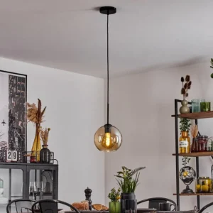 hofstein Plafonnier Verre 20 cm Koyoto Ambre, 1 lumière* Lampes En Verre