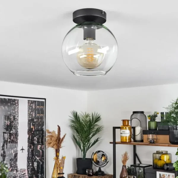 hofstein Plafonnier Verre 20 cm Koyoto Clair, 1 lumière* Lampes En Verre