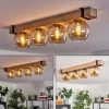 hofstein Plafonnier Verre 15cm Montgomery Écru, Noir, 4 lumières* Lampes Modernes