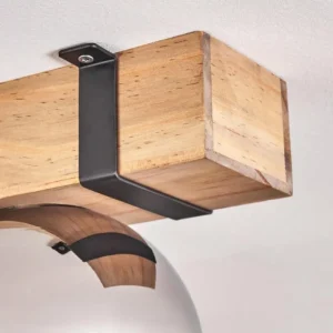 hofstein Plafonnier Verre 15cm Montgomery Écru, Noir, 4 lumières* Lampes Modernes