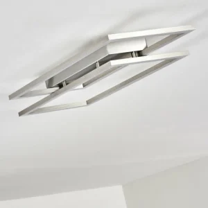 hofstein Plafonnier Veyrier LED Acier brossé, 2 lumières* Lampes Modernes