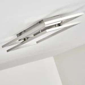 hofstein Plafonnier Veyrier LED Acier brossé, 2 lumières* Lampes Modernes