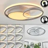 hofstein Plafonnier Vignier LED Titane, 1 lumière* Lampes Modernes