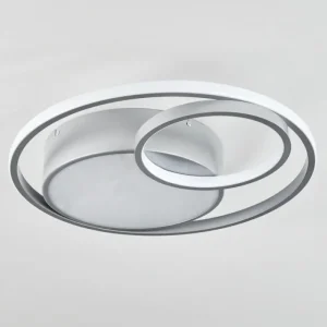 hofstein Plafonnier Vignier LED Titane, 1 lumière* Lampes Modernes