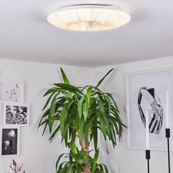 hofstein Plafonnier Vogorno LED Blanc, 1 lumière* Lampes Modernes