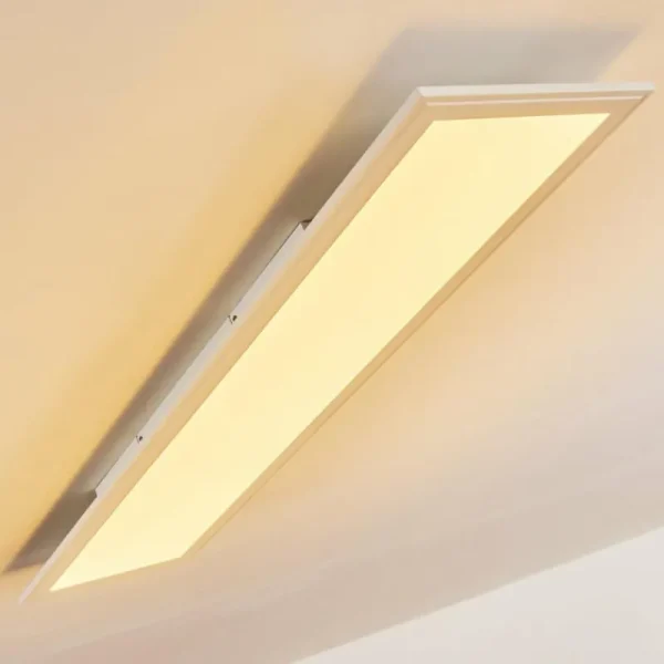 hofstein Plafonnier Voisines LED Blanc, 1 lumière, Télécommandes, Changeur de couleurs* Lampes Modernes