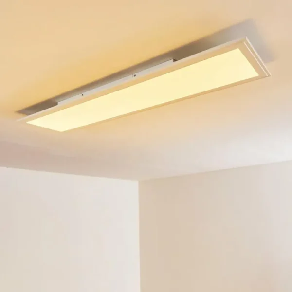 hofstein Plafonnier Voisines LED Blanc, 1 lumière, Télécommandes, Changeur de couleurs* Lampes Modernes