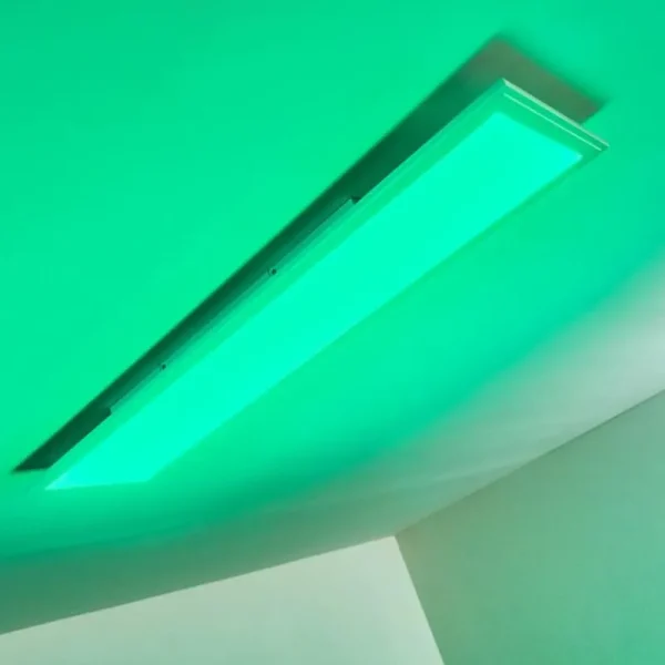 hofstein Plafonnier Voisines LED Blanc, 1 lumière, Télécommandes, Changeur de couleurs* Lampes Modernes