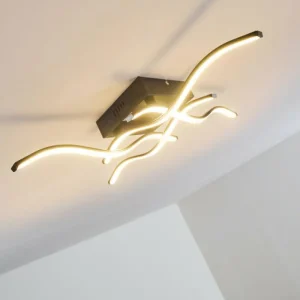 hofstein Plafonnier Voltti LED Noir, 4 lumières* Lampes Modernes