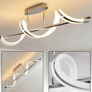 hofstein Plafonnier Vora LED Chrome, 1 lumière* Lampes Modernes