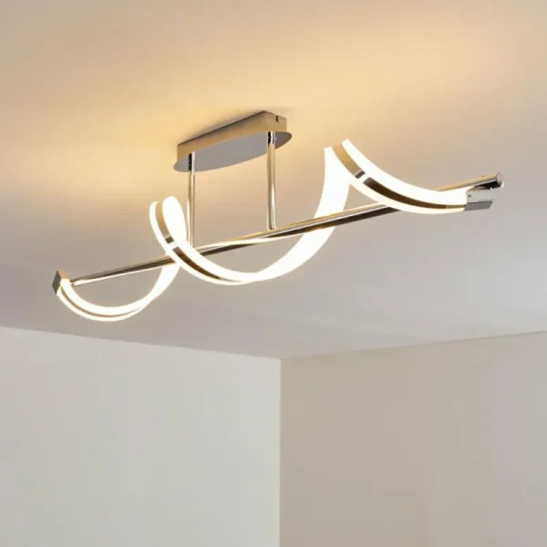 hofstein Plafonnier Vora LED Chrome, 1 lumière* Lampes Modernes