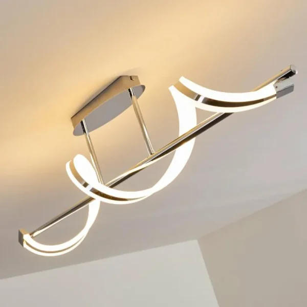 hofstein Plafonnier Vora LED Chrome, 1 lumière* Lampes Modernes