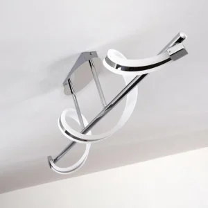 hofstein Plafonnier Vora LED Chrome, 1 lumière* Lampes Modernes