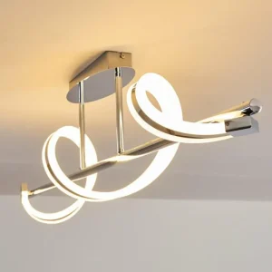 hofstein Plafonnier Vora LED Chrome, 1 lumière* Lampes Modernes