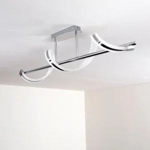 hofstein Plafonnier Vora LED Chrome, 1 lumière* Lampes Modernes
