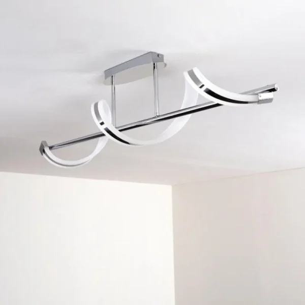 hofstein Plafonnier Vora LED Chrome, 1 lumière* Lampes Modernes