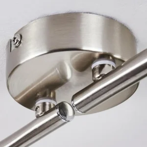 hofstein Plafonnier Warga LED Nickel mat, 4 lumières* Lampes En Verre