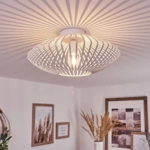 hofstein Plafonnier Wemude Blanc, 1 lumière* Lampes Modernes