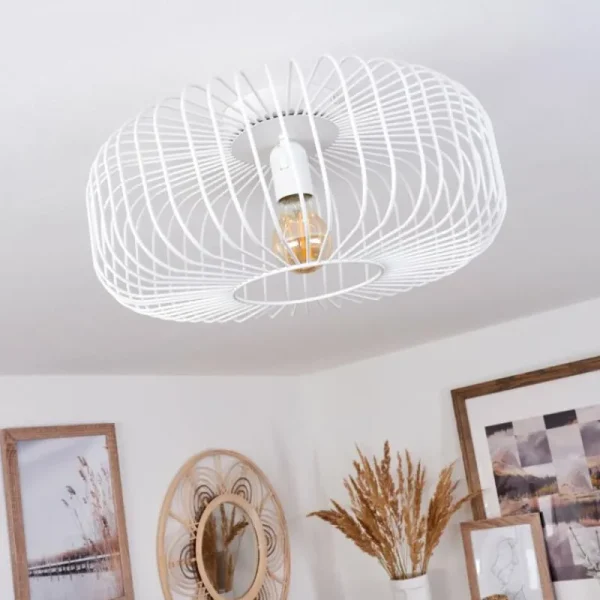 hofstein Plafonnier Wemude Blanc, 1 lumière* Lampes Modernes