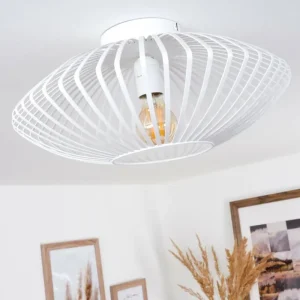 hofstein Plafonnier Wemude Blanc, 1 lumière* Lampes Modernes
