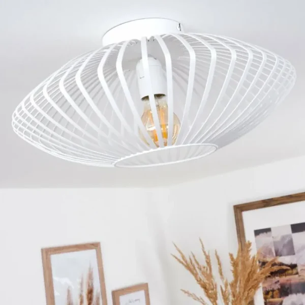 hofstein Plafonnier Wemude Blanc, 1 lumière* Lampes Modernes