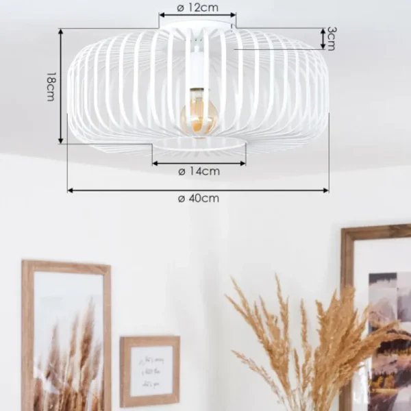 hofstein Plafonnier Wemude Blanc, 1 lumière* Lampes Modernes