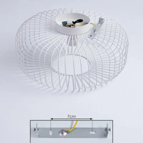 hofstein Plafonnier Wemude Blanc, 1 lumière* Lampes Modernes