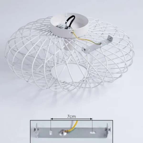 hofstein Plafonnier Wemude Blanc, 1 lumière* Lampes Modernes