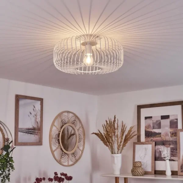 hofstein Plafonnier Wemude Blanc, 1 lumière* Lampes Modernes