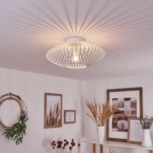 hofstein Plafonnier Wemude Blanc, 1 lumière* Lampes Modernes