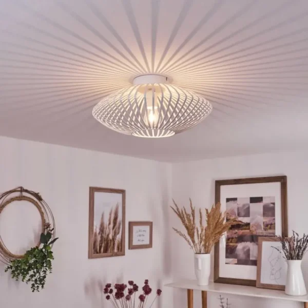 hofstein Plafonnier Wemude Blanc, 1 lumière* Lampes Modernes