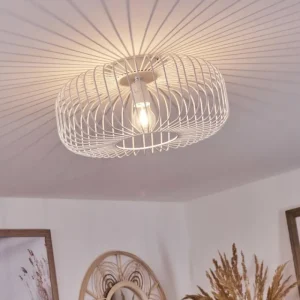hofstein Plafonnier Wemude Blanc, 1 lumière* Lampes Modernes