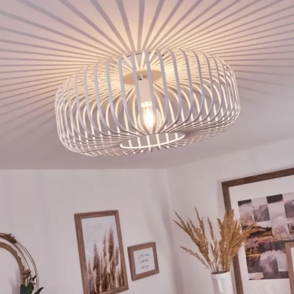 hofstein Plafonnier Wemude Blanc, 1 lumière* Lampes Modernes
