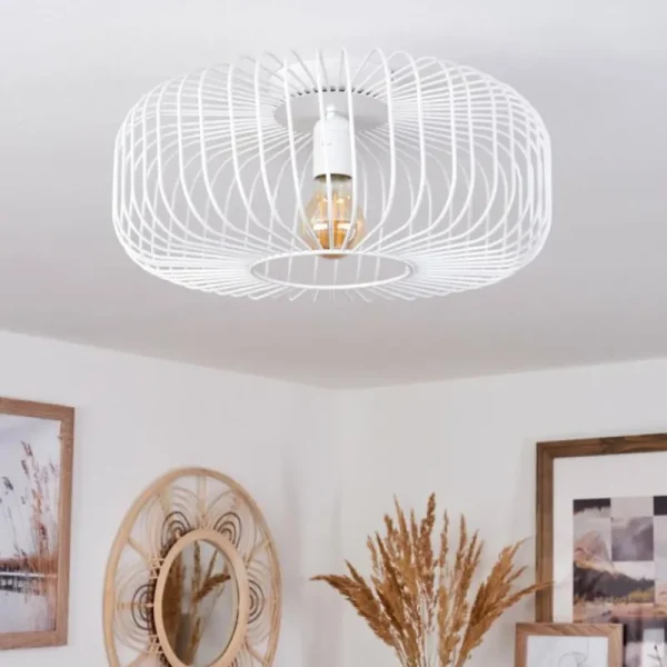 hofstein Plafonnier Wemude Blanc, 1 lumière* Lampes Modernes