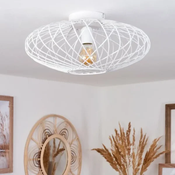 hofstein Plafonnier Wemude Blanc, 1 lumière* Lampes Modernes
