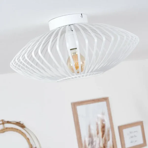 hofstein Plafonnier Wemude Blanc, 1 lumière* Lampes Modernes