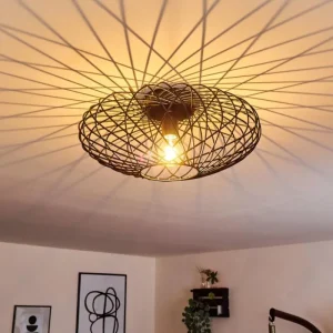 hofstein Plafonnier Wemude Noir, 1 lumière* Lampes Modernes