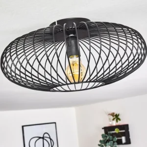 hofstein Plafonnier Wemude Noir, 1 lumière* Lampes Modernes