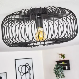 hofstein Plafonnier Wemude Noir, 1 lumière* Lampes Modernes