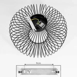 hofstein Plafonnier Wemude Noir, 1 lumière* Lampes Modernes